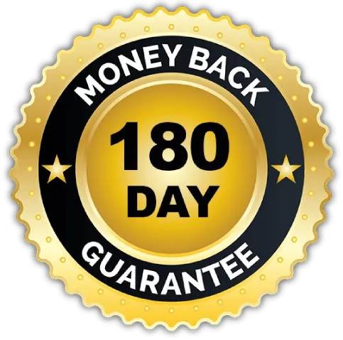 180 day money back guarantee for customer satisfaction